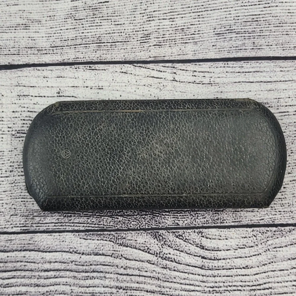 Antique Eyeglasses with Case Spectacles Nose Pinch with Ear Loop